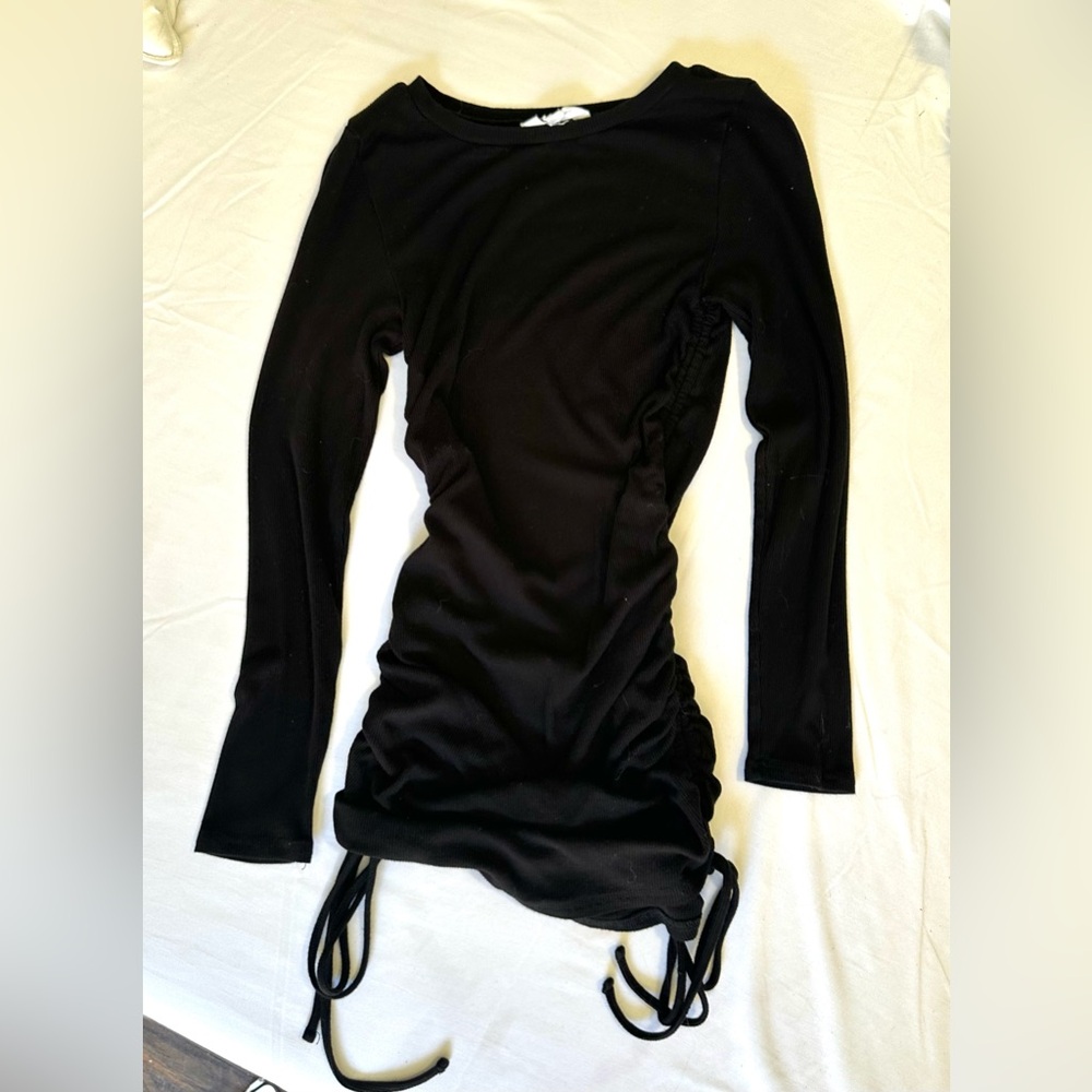 Steve Madden Black Long Sleeve Dress